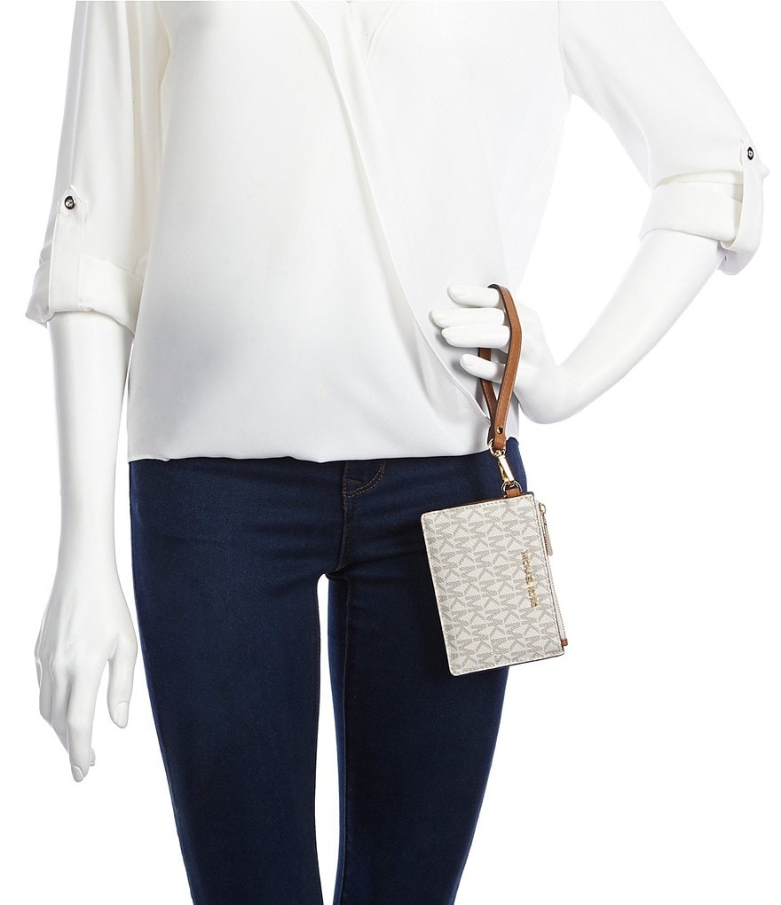 HOBO Link Leather Zip Wristlet