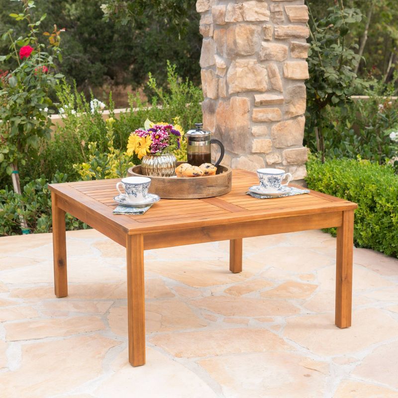 Sherman Teak Table Brown/White - Christopher Knight Home