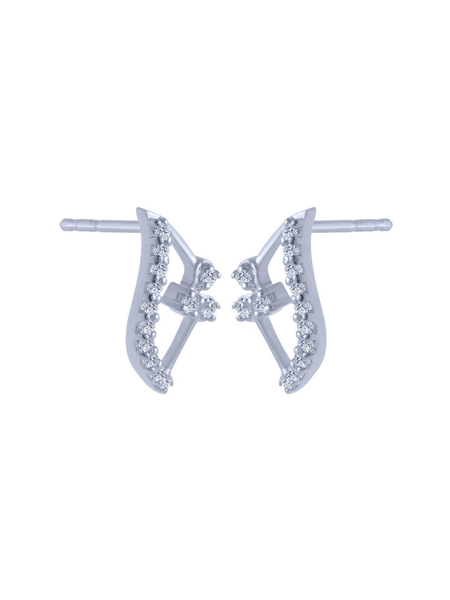 P.C. Chandra Jewellers 18 kt Gold & Diamond Earrings