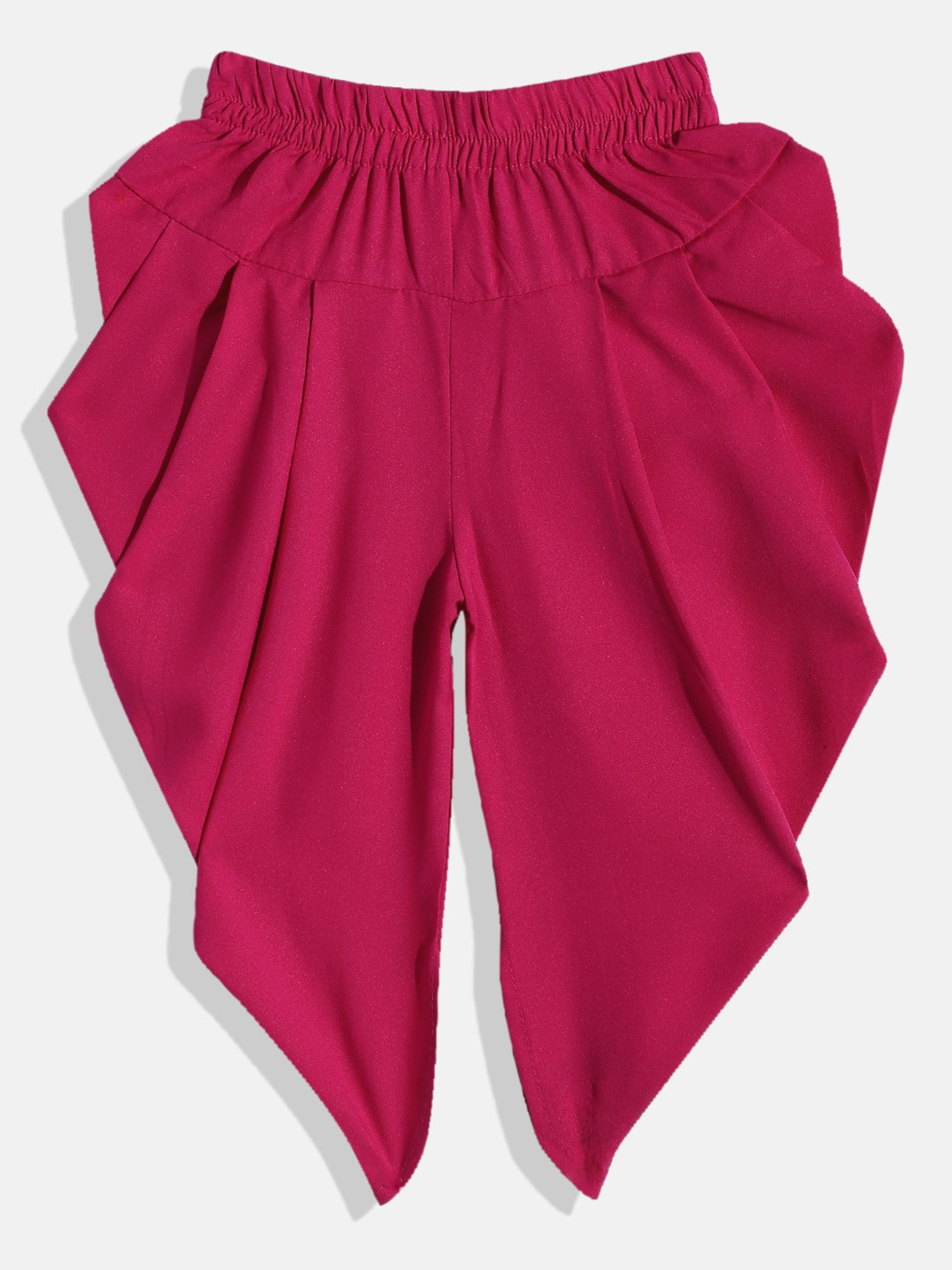 TWISHA Kids Green & Pink Embellished Top with Dhoti