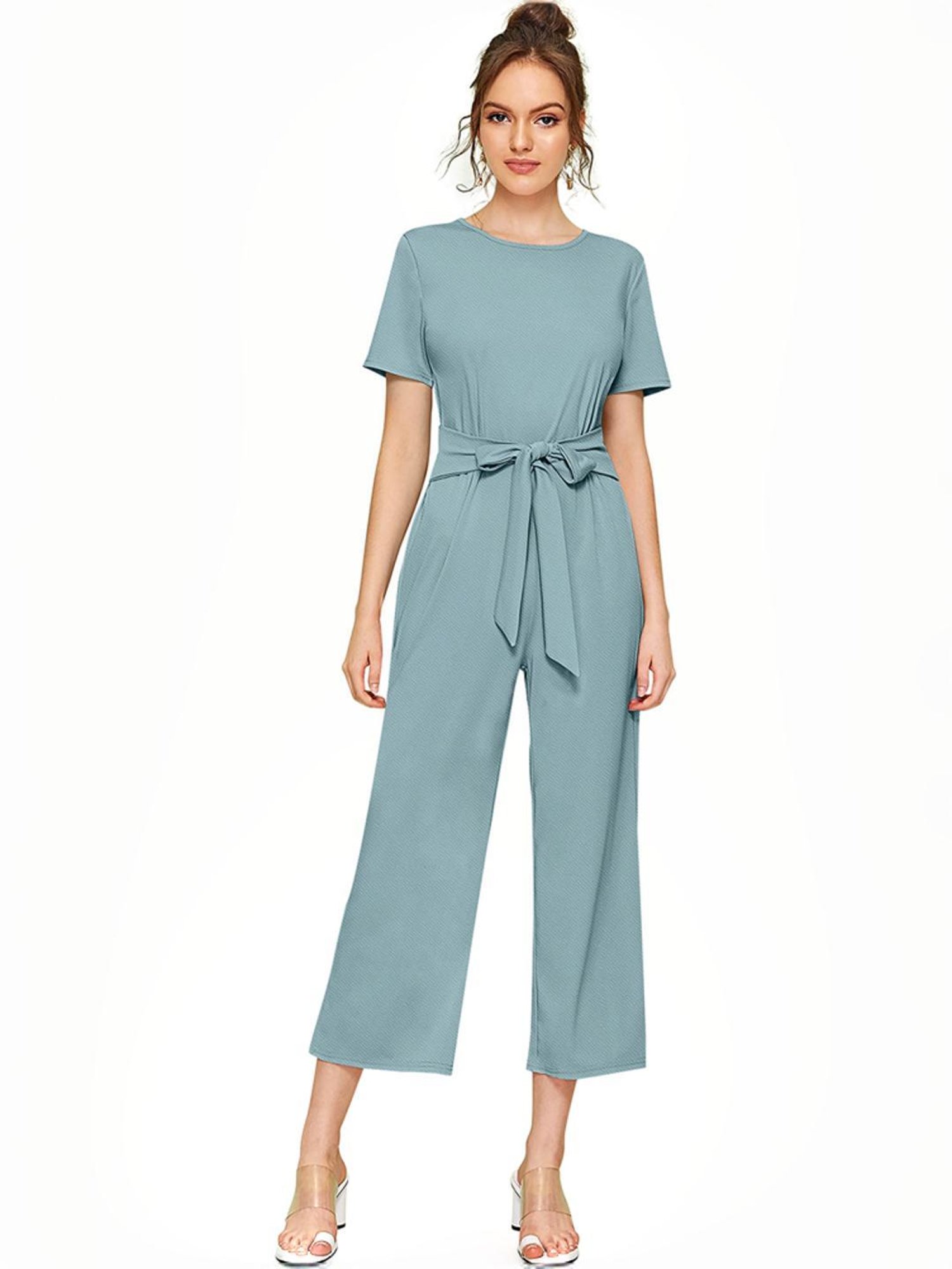 Odette Blue Midi Length Jumpsuit