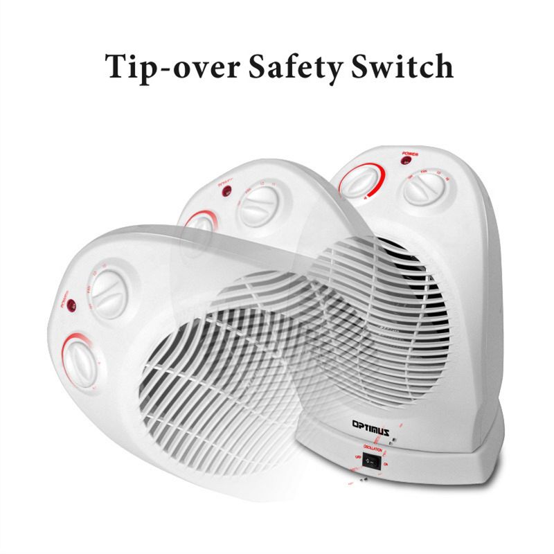 Portable Oscillating Fan Heater with Thermostat