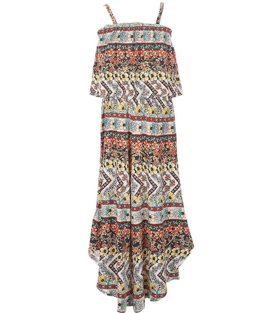 O'Neill Little/Big Girls 5-14 Jenn Mixed-Media Jumpsuit