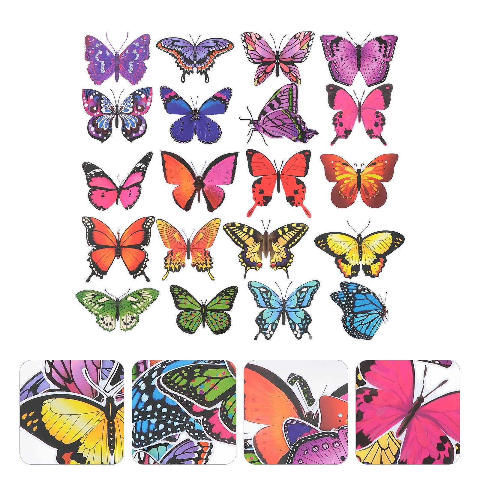 20pcs Fashion  Butterfly  Anti-Collision  Prevent Bird Strikes Glass Sticker Paste  Clings Window Clings for Office Shop