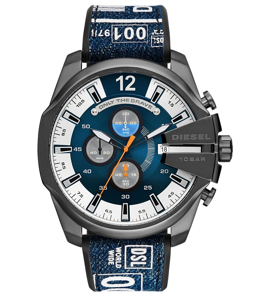 Diesel Mega Chief Chronograph Denim Watch