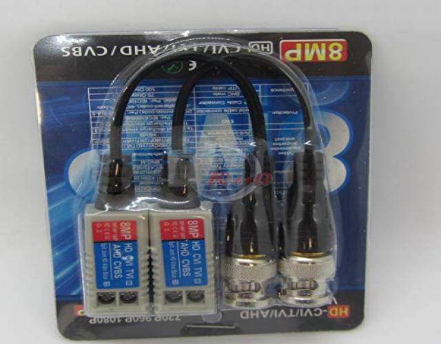 12x Camera CCTV BNC CAT5 Video Balun Transceiver Cable