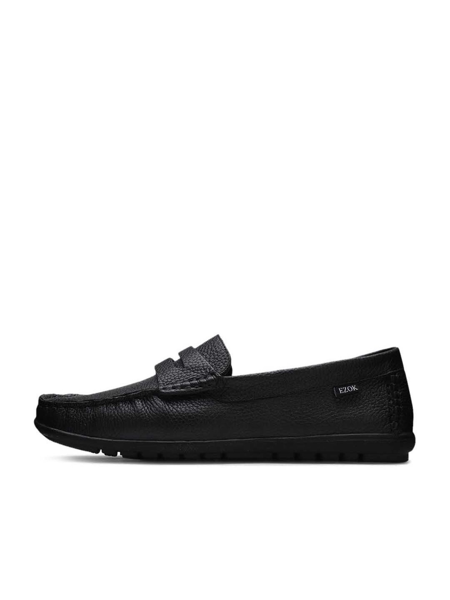 EZOK Men's Black Formal Loafers