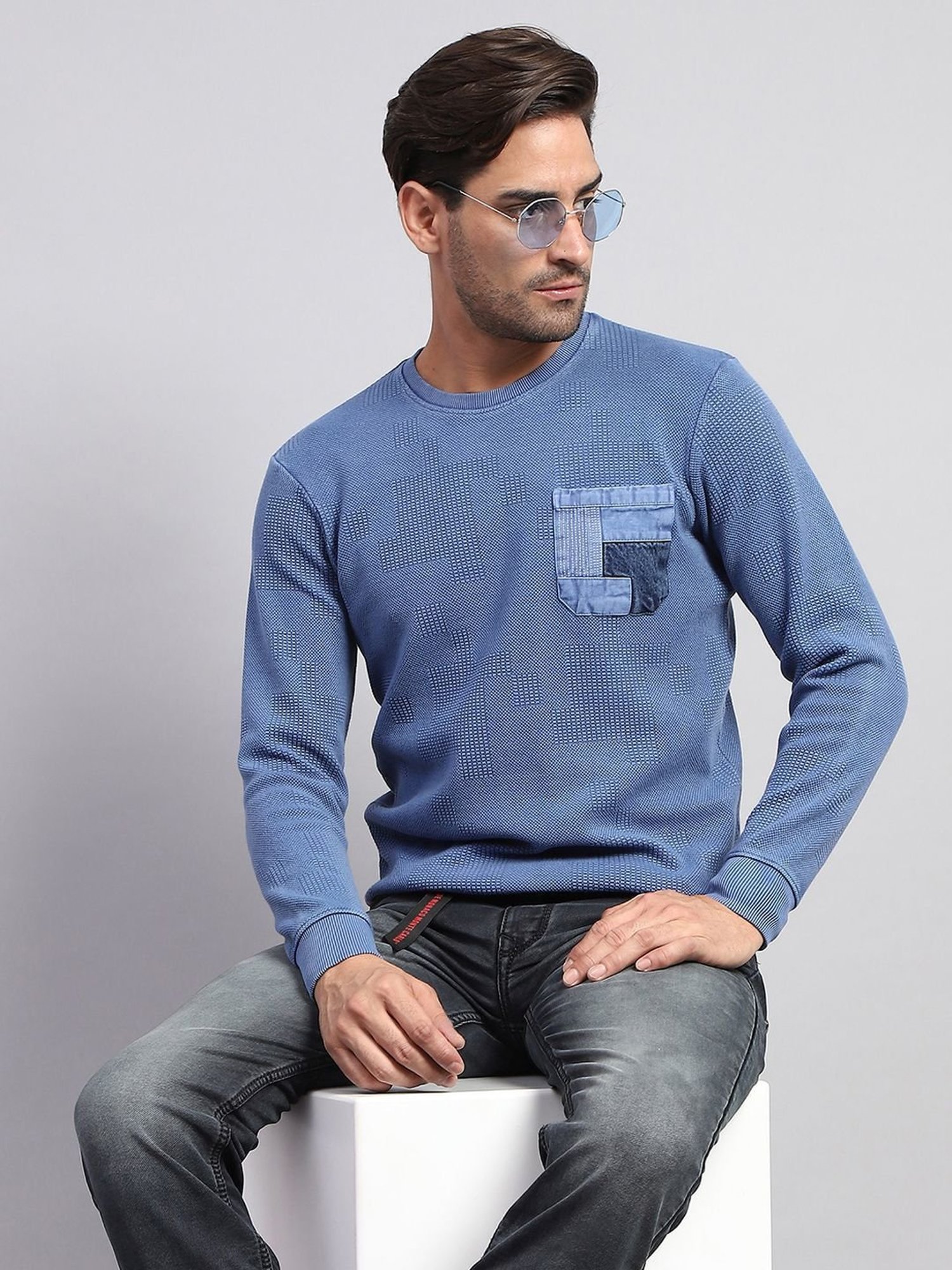 Monte Carlo Blue Regular Fit T-Shirt