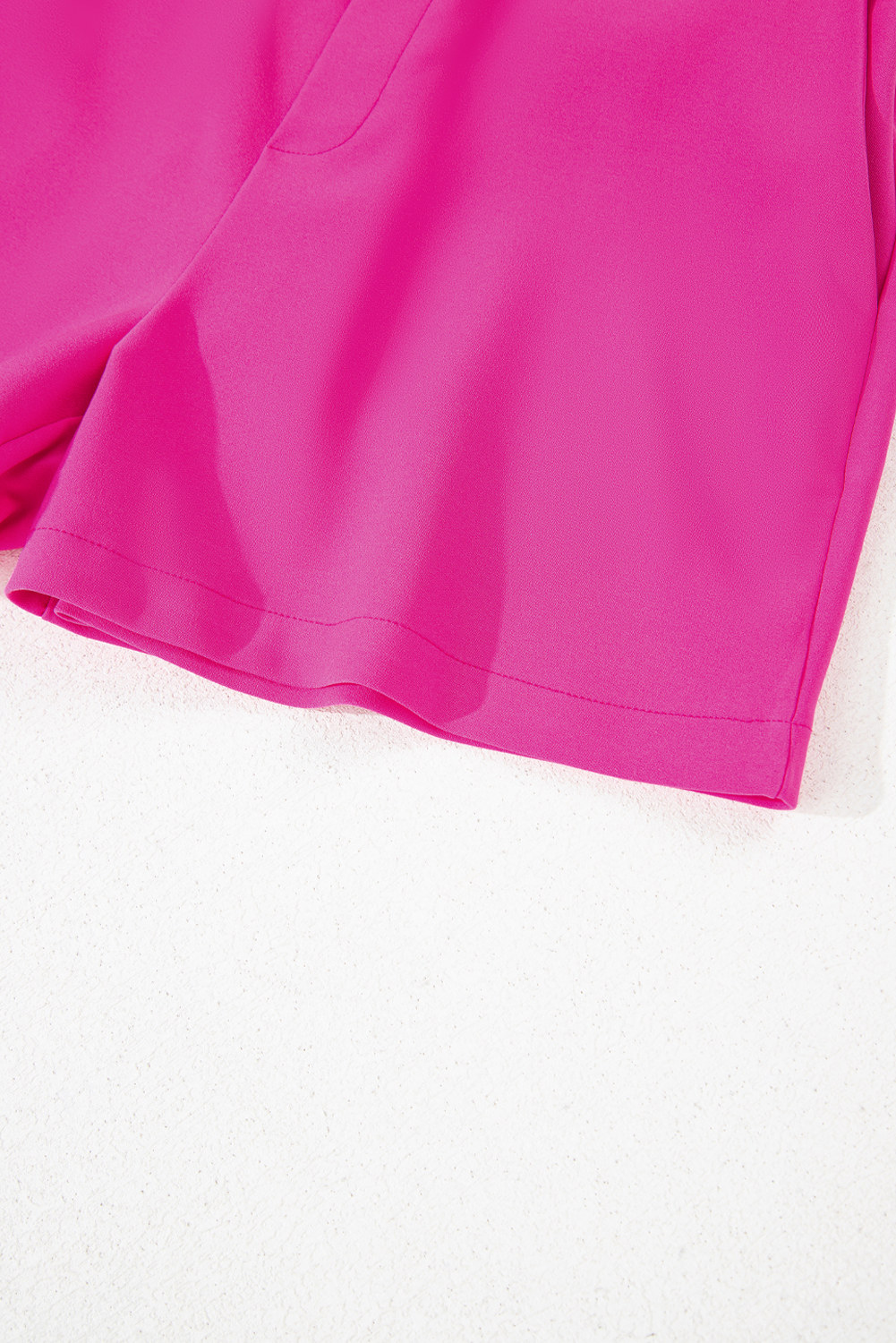 Sachet Pink Solid Color Pocketed Shorts