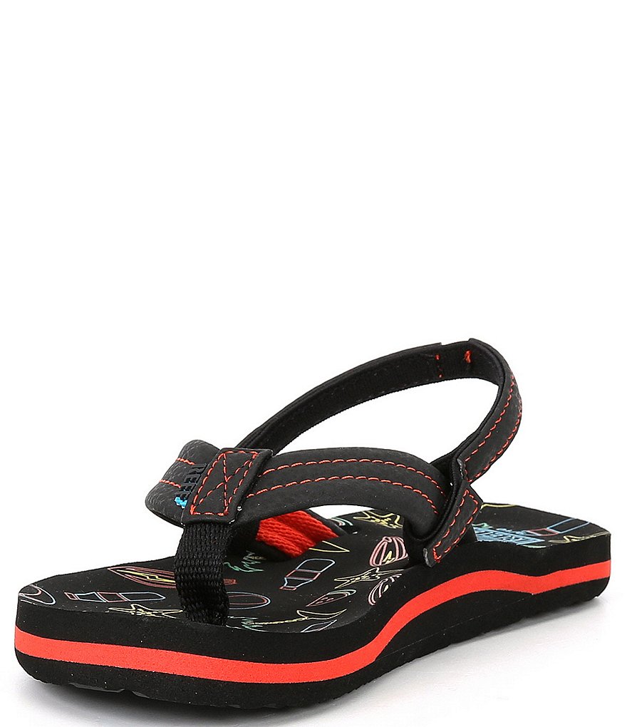 Reef Boys' Little Ahi Glow Flip Flops (Toddler)