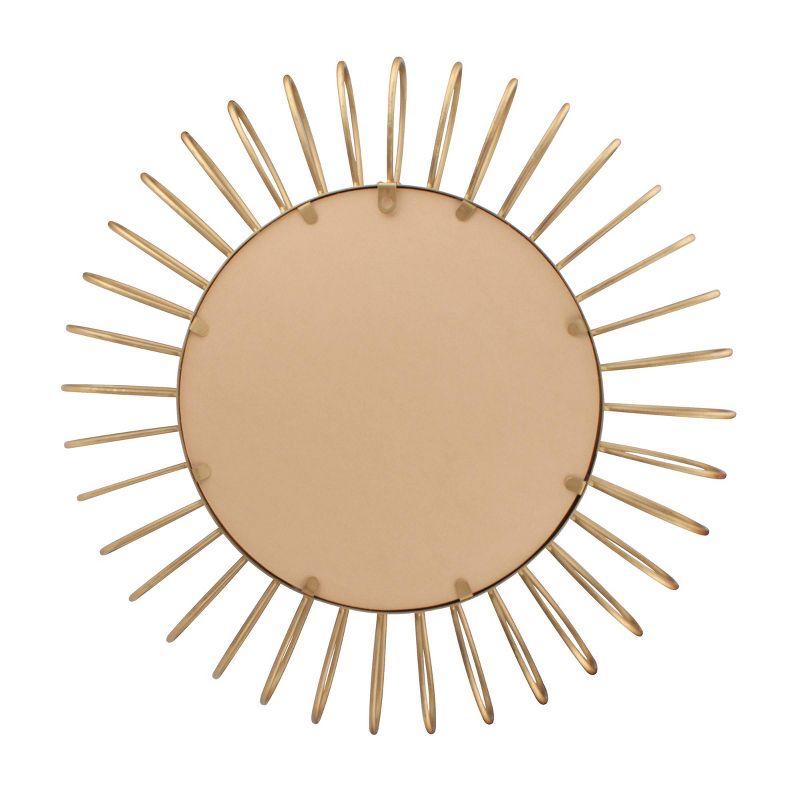 Sun Loop Decorative Wall Mirror Gold - Stonebriar Collection