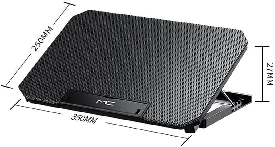 Yuangower Q100 Laptop Cooling Pad with 2 Fans 4-Level Height Adjustment Cooler Stand,Laptop Cooler,Notebook Cooler,Cooling Fan Portable