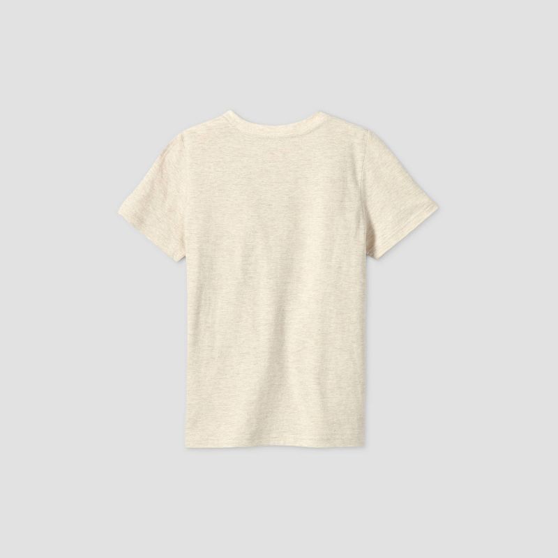 Kids' Short Sleeve 'Create With Code' Graphic T-Shirt - Cat & Jack™ Cream XS