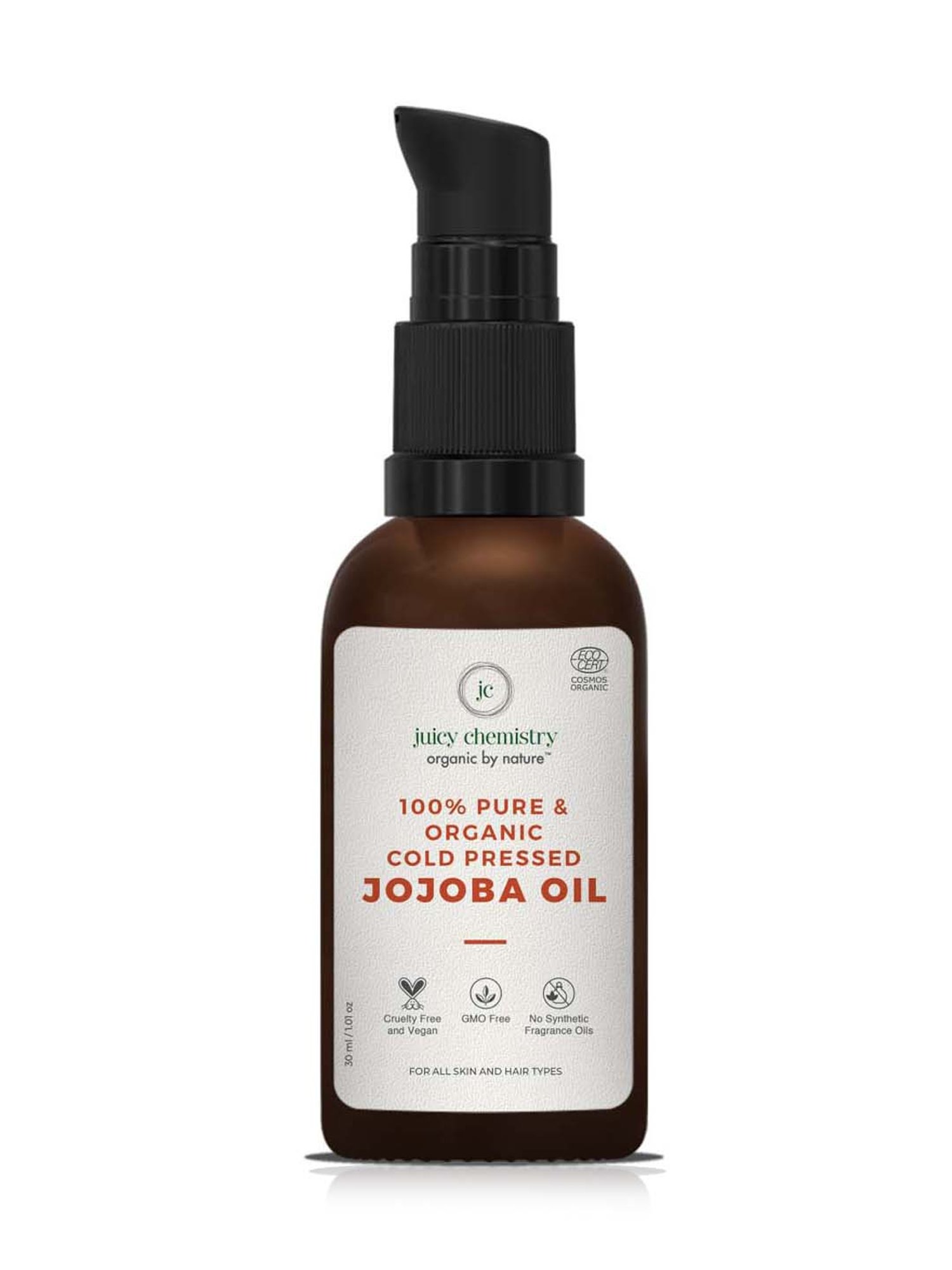 Juicy Chemistry Jojoba Cold Pressed Carrier Oil - 30 ml