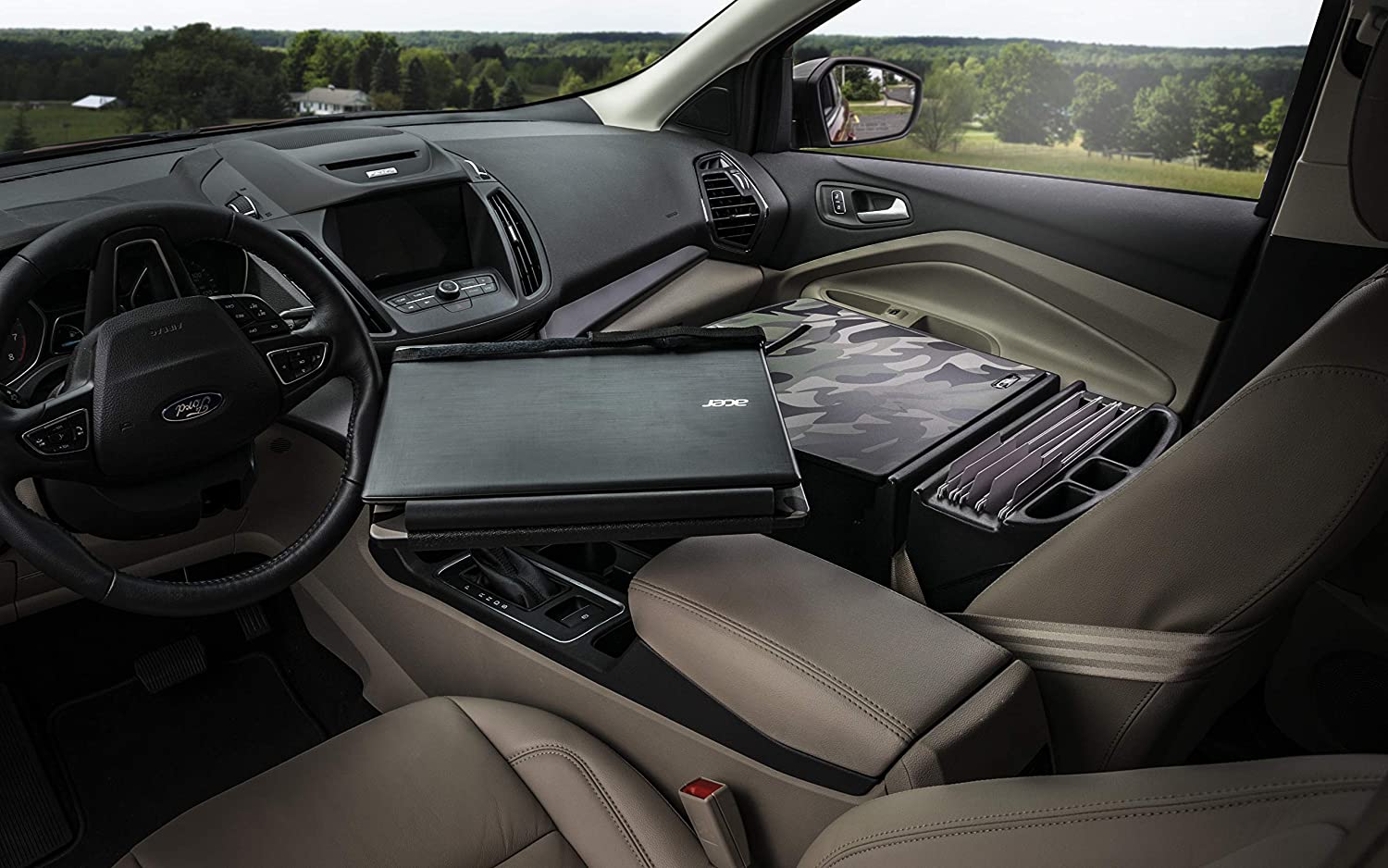 AutoExec AUE16070 Reach Front Seat Car Desk Green Camouflage Finish
Reach Desk-01 FS GC