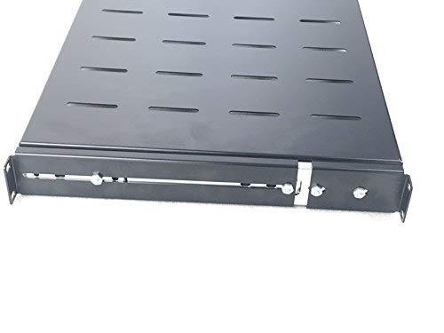 Raising Electronics Sliding Rack Server Shelf 1U 19'' 4 Post Rack Mount-Adjustable 15''-24''