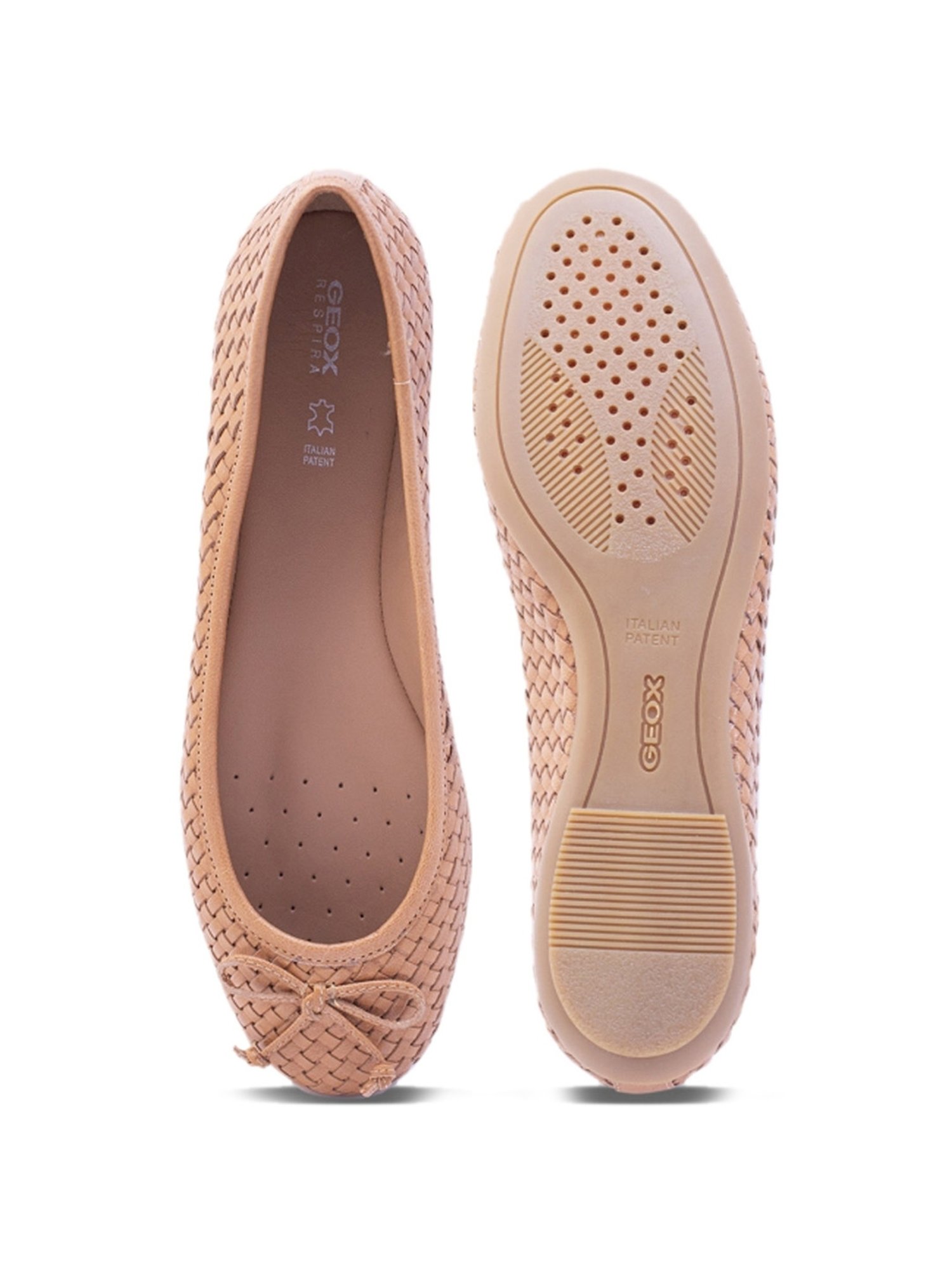 Geox Women's D Palmaria Brown Flat Ballets