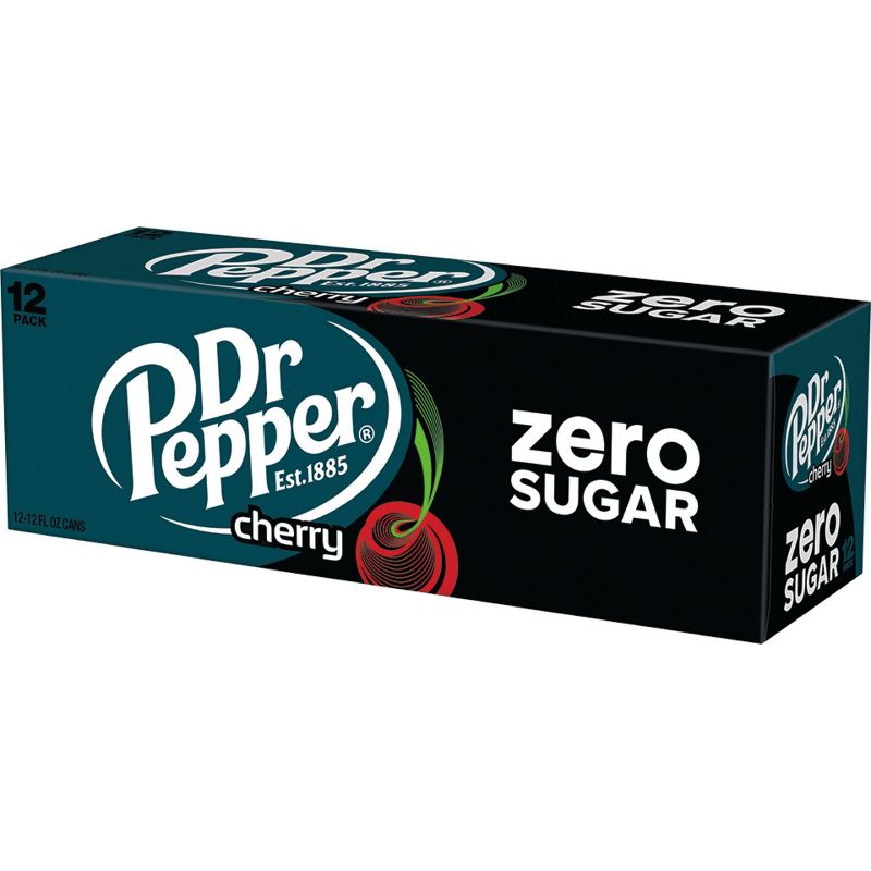 Dr Pepper Zero Sugar Cherry - 12pk/12 fl oz Cans