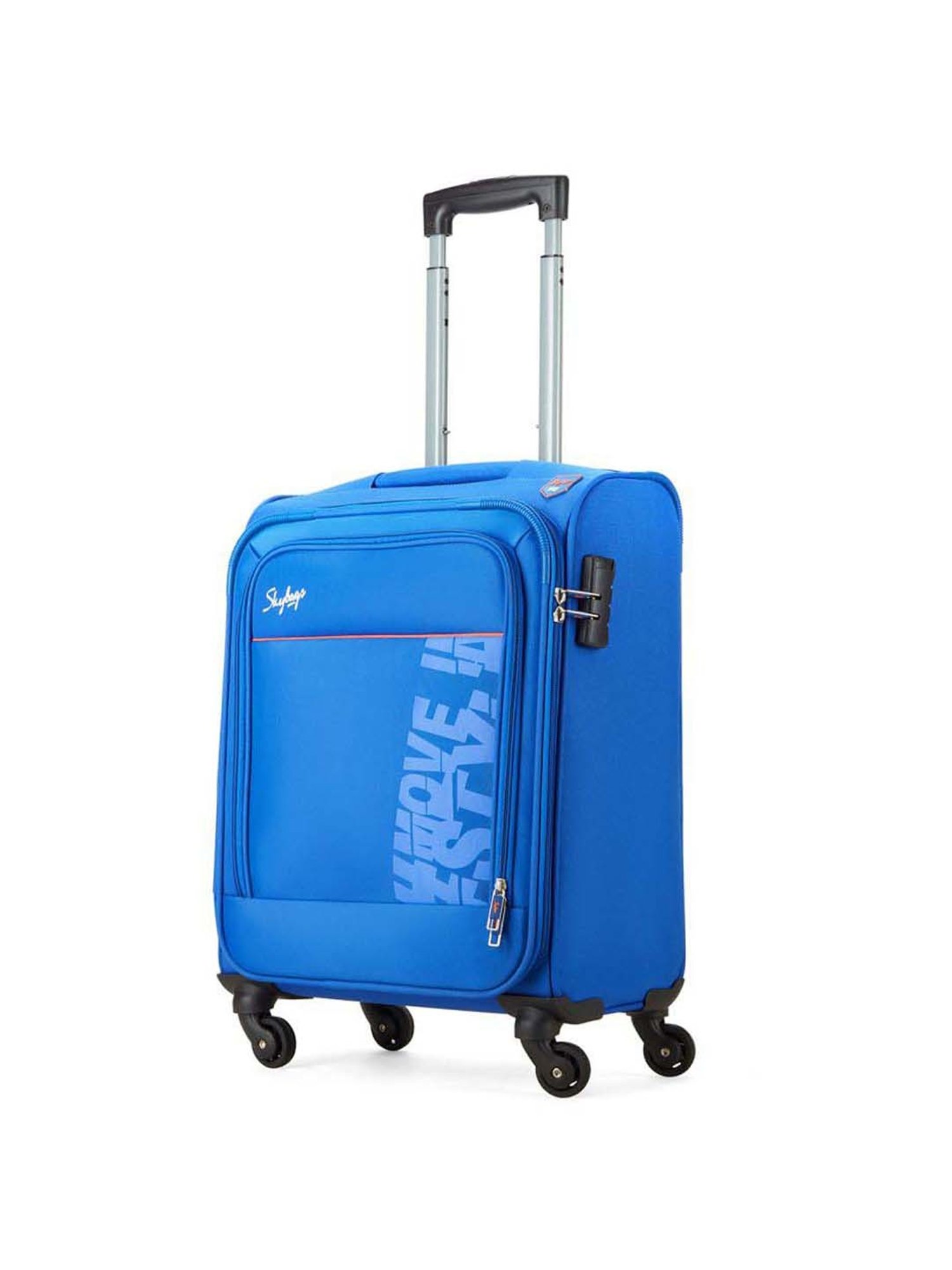 Skybags Rhumba Blue Solid Soft Cabin Trolley Bag - 39 cm