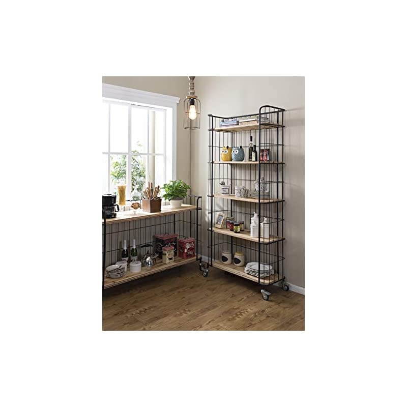 Wood Utensil Holder with 4 Compartments