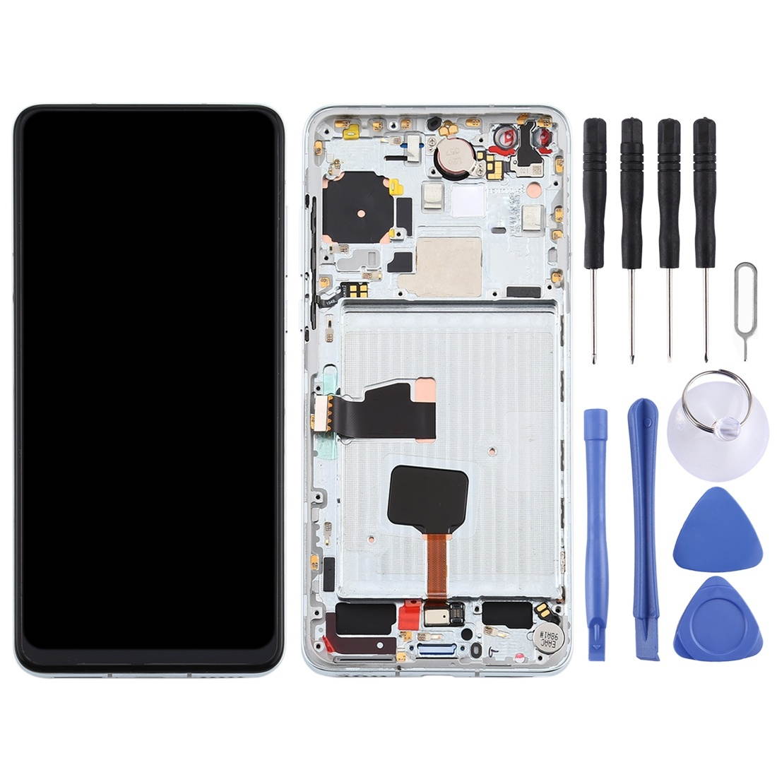 Replacement  LCD Screen and Digitizer Full Assembly with Frame for Huawei P40