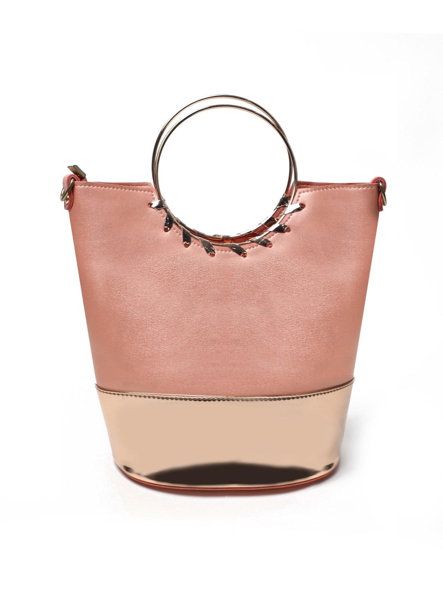 Modern Myth Spotlight Peach Medium Bucket Handbag