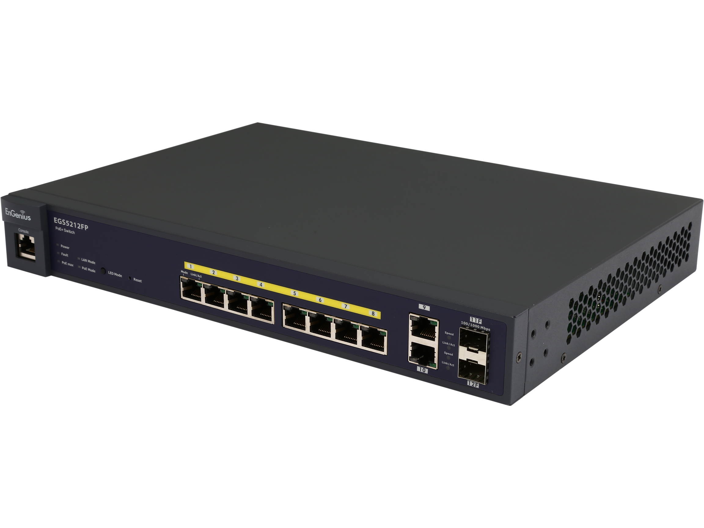 EnGenius EGS5212FP 8-port Gigabit AT PoE + 2 Gigabit port + 2SFP Smart Switch