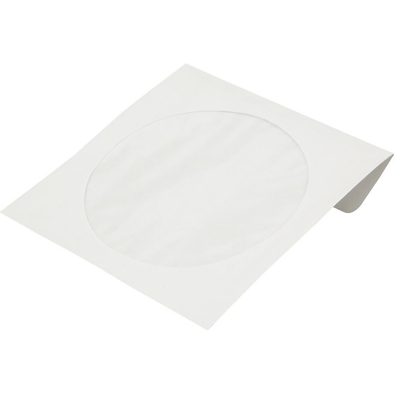 BK Media CD & DVD Paper Sleeves with Window 100-Pack