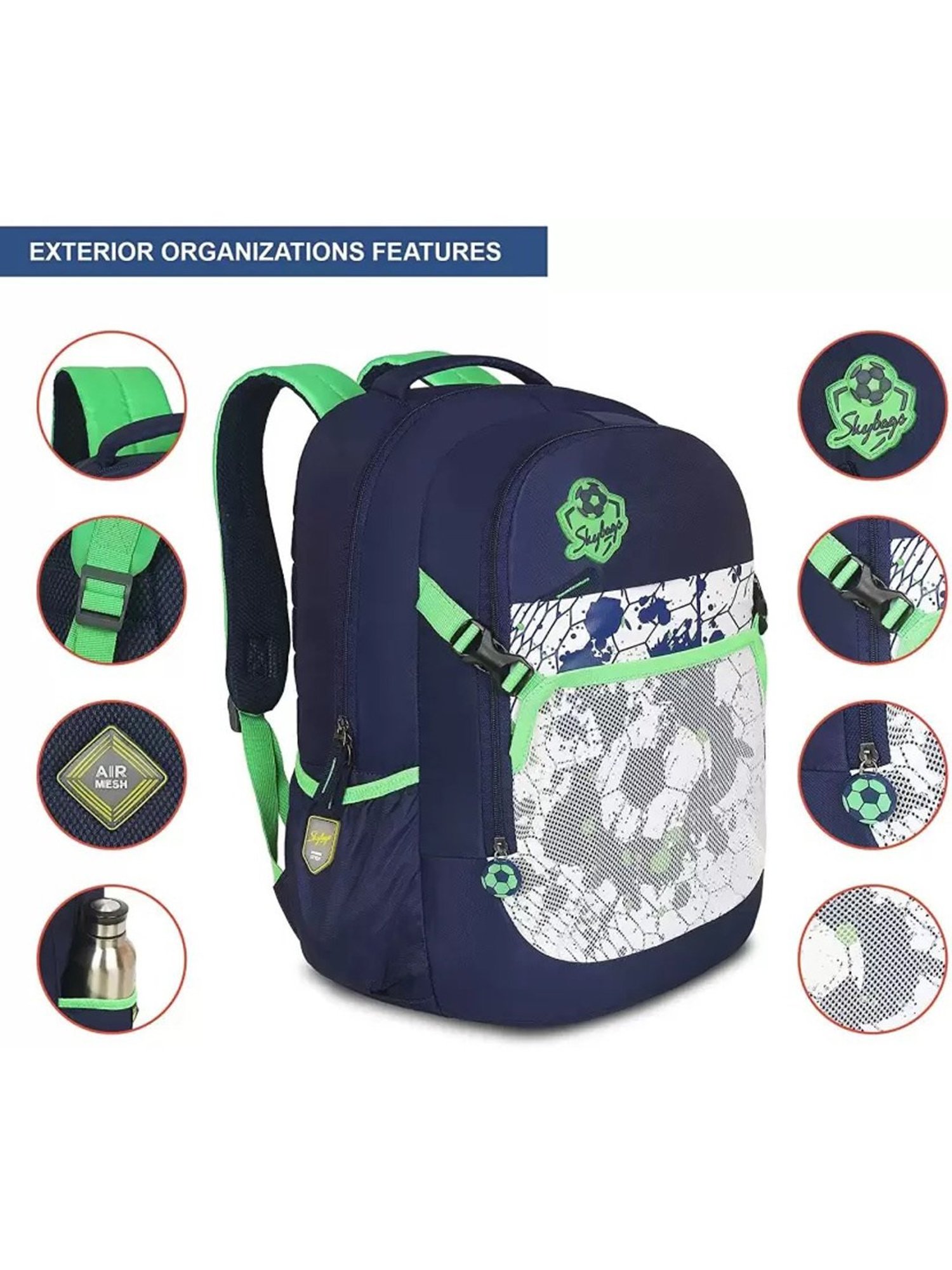 Skybags Strike 29 Ltrs Blue Medium Backpack