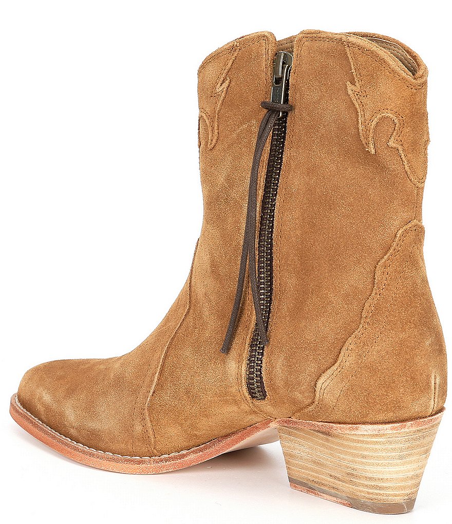 Free People New Frontier Suede Western Booties