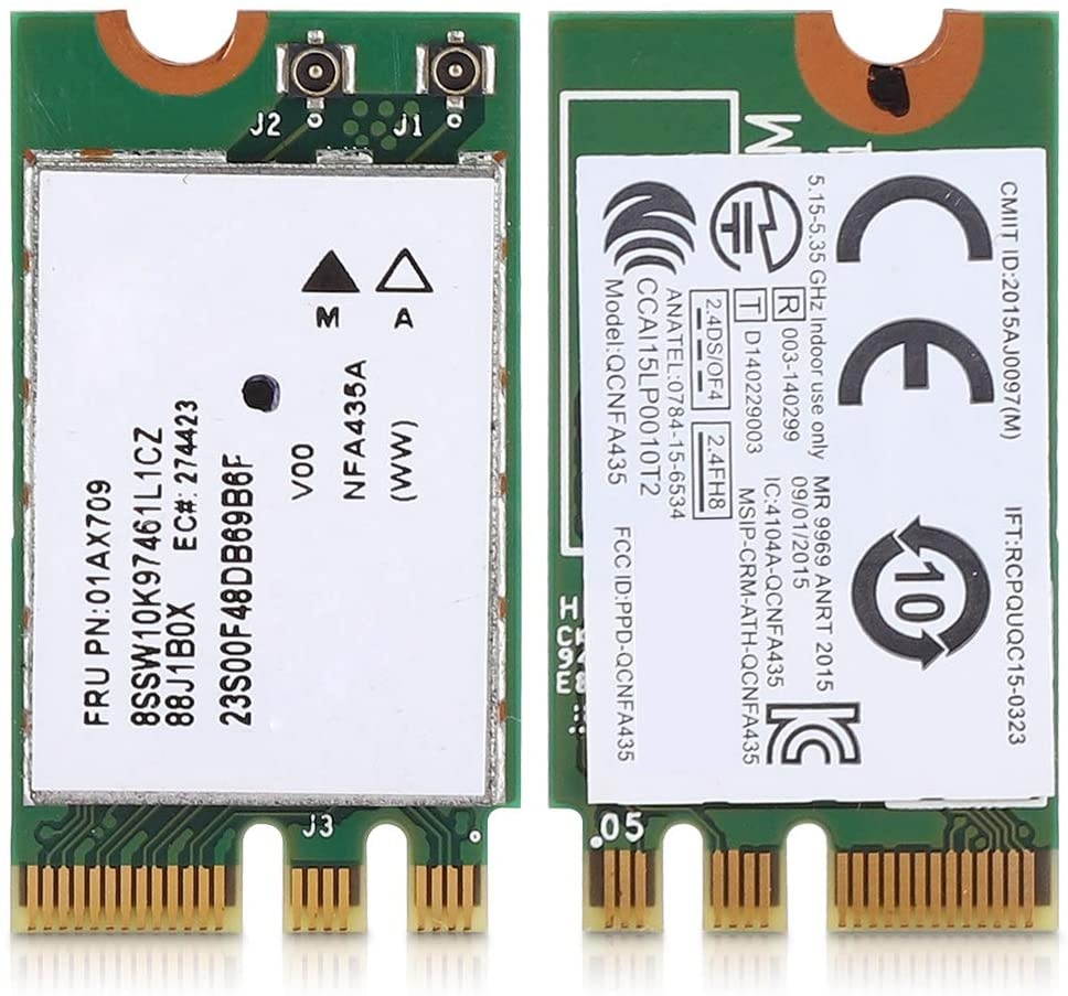 SOONHUA 2.4G+5G Dual-Band Wireless Network Card QCNFA435 NGFF M.2 Interface for Lenovo IdeaPad