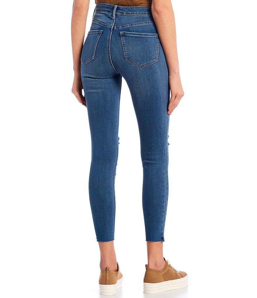 Celebrity Pink Destructed Mom Jeans