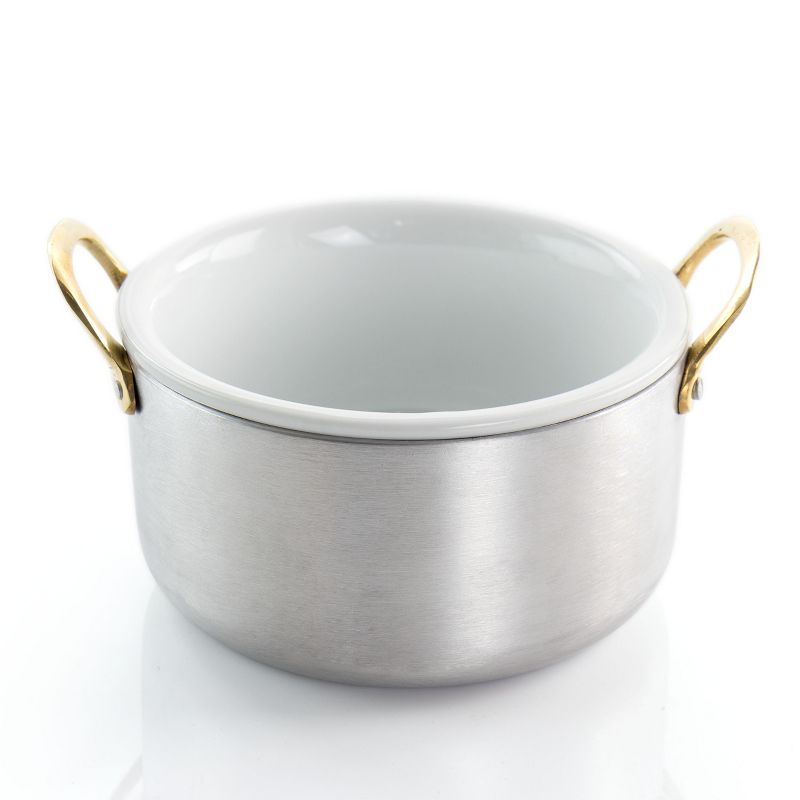 Meyer Corporation Anolon Nouvelle Copper Luxe Hard-Anodized Nonstick Casserole, 4-Quart, Onyx