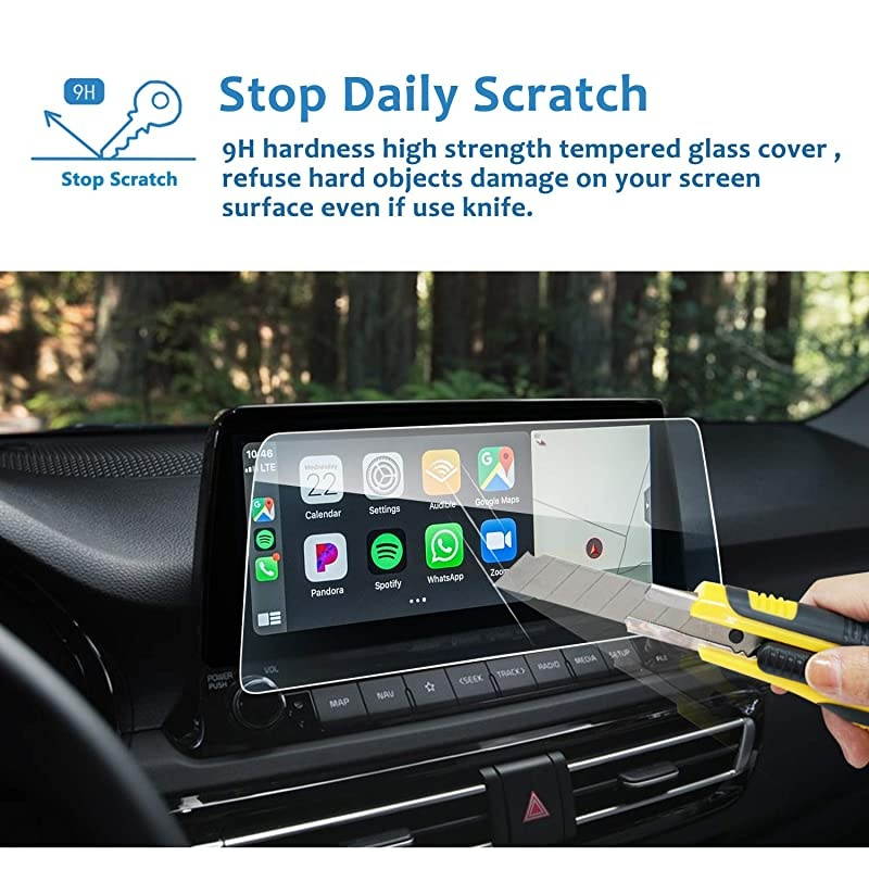 Car Navigation Screen Protector for 2020 2021 Seltos 1025Inch Tempered Glass 9H Hardness Car Infotainment Stereo Display Center Touchscreen Protective Film ScratchResistant