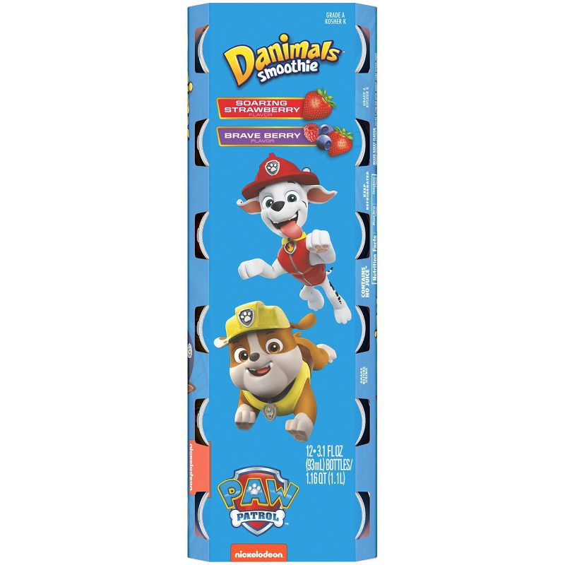Dannon Danimals Soaring Strawberry & Brave Berry Kids' Yogurt Drinks - 3.1 fl oz/12ct