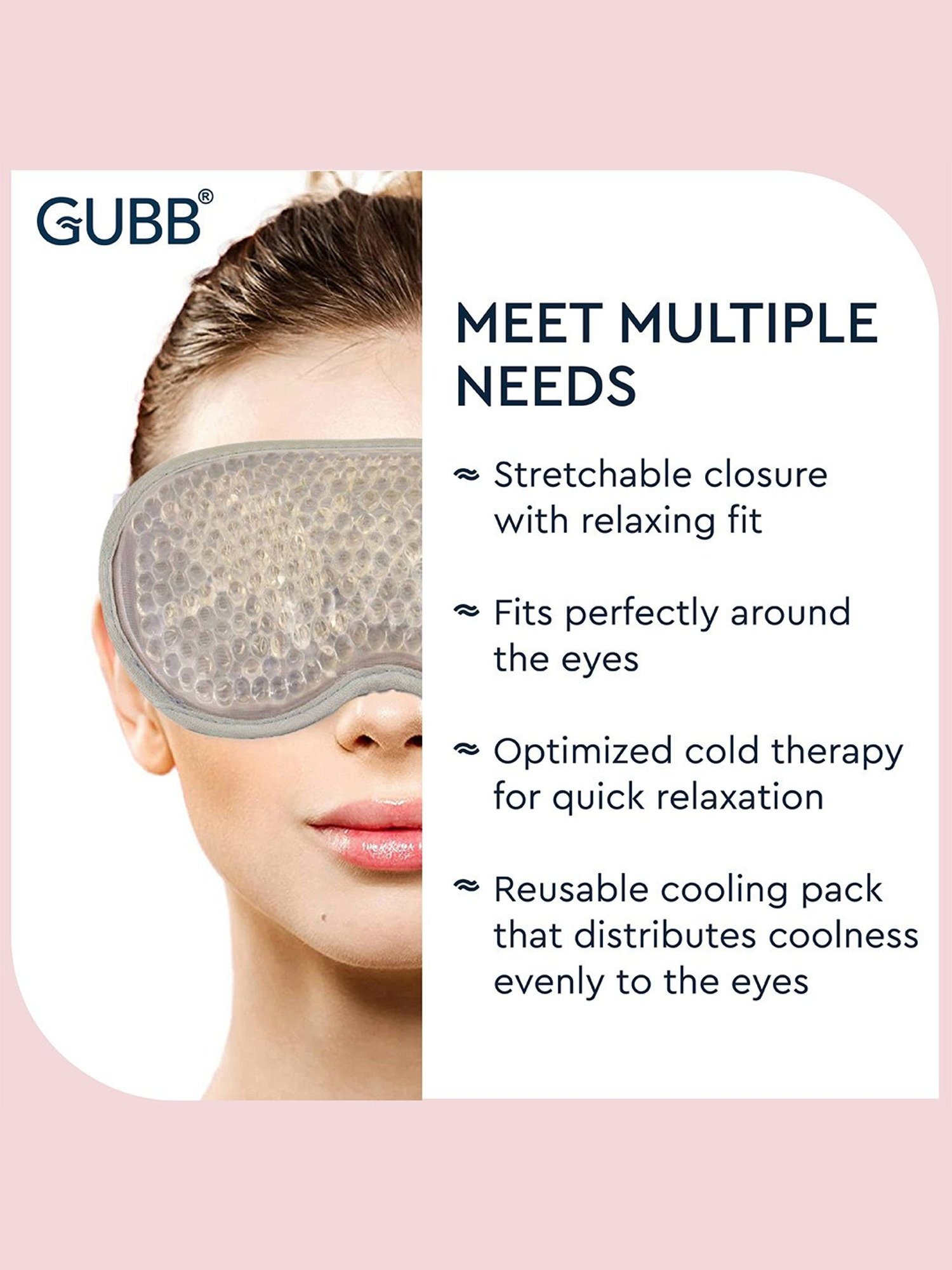 GUBB Soothing Eye Gel Mask Grey