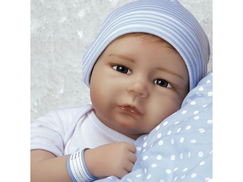 Paradise Galleries Silicone Vinyl Reborn Baby Boy, 20 inch Newborn Baby Bundles: All The Ladies Love Me, 7-Piece Ensemble