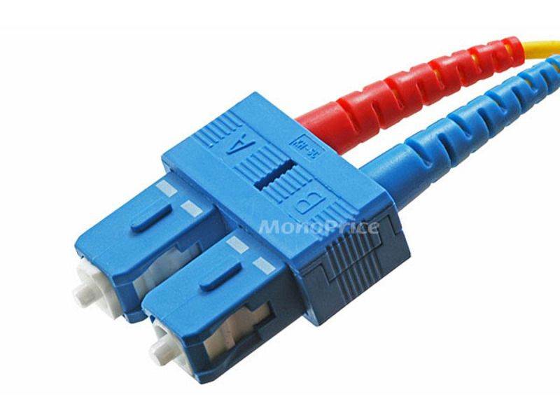 Fiber Optic Cable LC-LC 9/125 Duplex Single-Mode Fiber Cable Yellow 5 meters