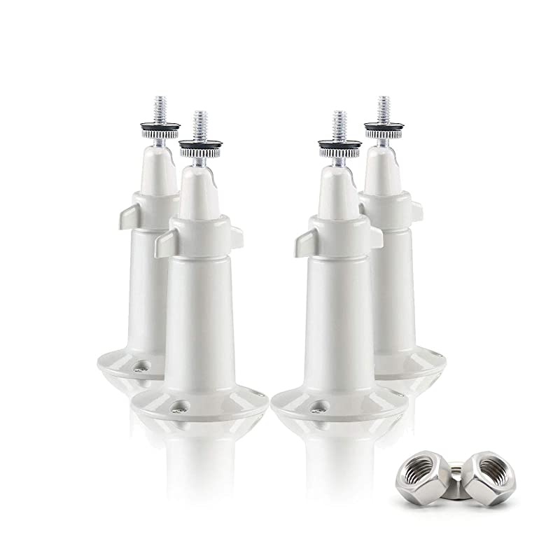 Security Wall MountIndoorOutdoor Mount Compatible with Arlo Arlo pro Arlo pro 2 Arlo pro 3 Eufy 2C Wyze Cam Pan Surveillance Camera with 14 Screw Head White