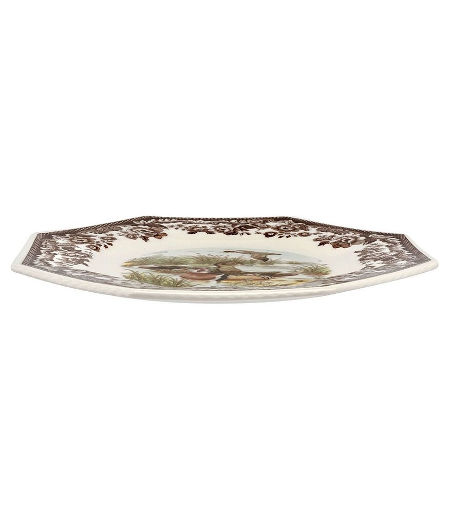Spode Woodland Wood Duck Octagonal Plate