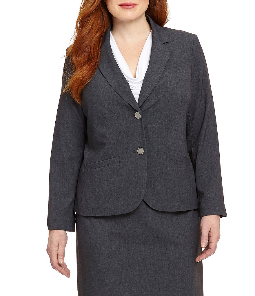 Calvin Klein Plus 2-Button Suit Jacket