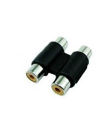 Topwin New RCA Female to RCA Female F/F audio Convertor Adapter Connector