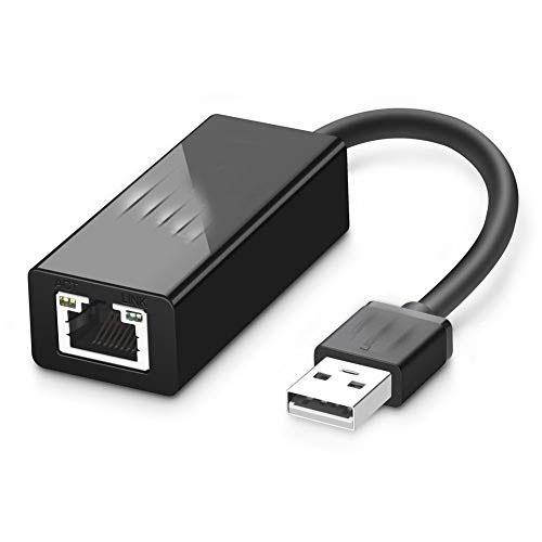 Ethernet Adapter USB 20 to 10100 Network RJ45 LAN Wired Adapter for  Switch Wii Wii U MacBook Chromebook Windows 10 81 Mac OS Surface Pro Linux ASIX AX88772 Chipset Black