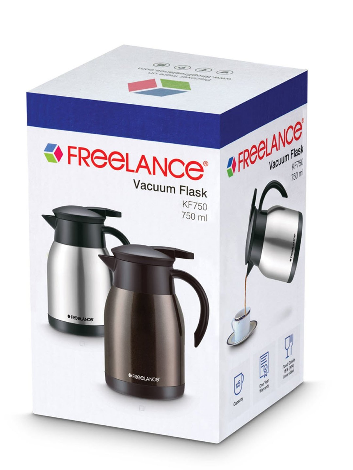 Freelance Coffee Steel 750 ml Vacuum Flask