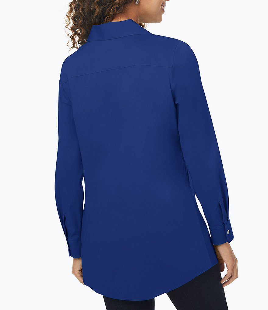 Foxcroft Cecila Long Sleeve Wing Collar Non-Iron Stretch Tunic