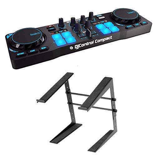 Hercules DJControl Compact super-mobile USB Controller and Laptop Stand