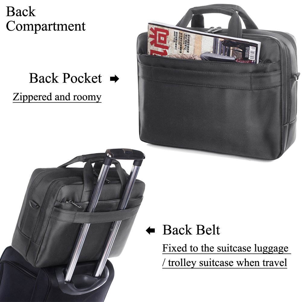 BRINCH(TM) Laptop Bag , 15.6 inch Nylon Waterproof Roomy Stylish Laptop Shoulder Messenger Bag Handle Bag Tablet Briefcase For 15-15.6 Inch Laptop/Tablet/Macbook/Notebook,Red