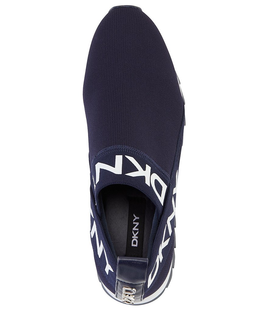 DKNY Ashton Knit Signature Logo Slip-On Sneakers