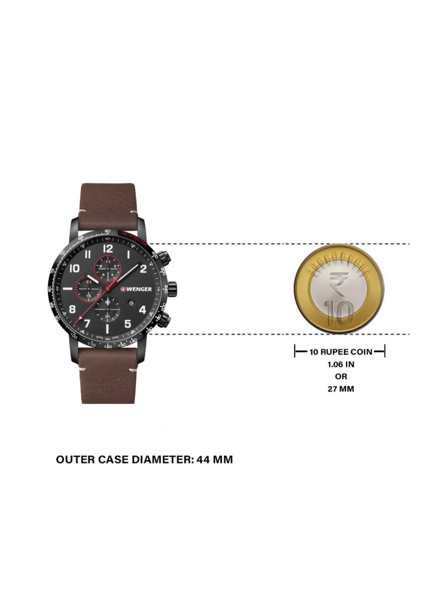 Wenger Swiss Made 01.1543.107 Attitude Chrono Analog Watch for Men