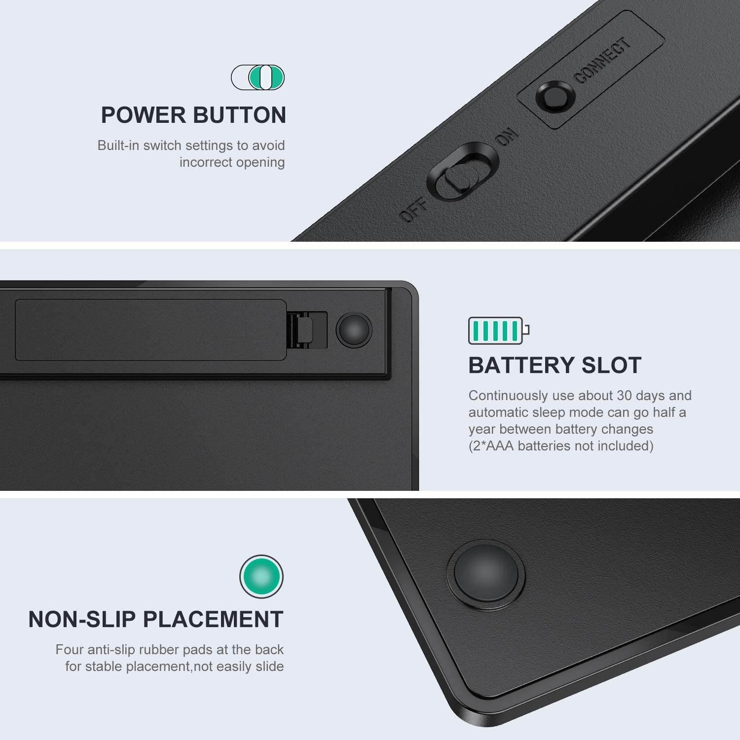 SPARIN Tablet Keyboard for Galaxy Tab A 10.1 / Tab A7, Bluetooth Keyboard for Galaxy Tab S7 Plus/Tab S7 / Tab S6 Lite/Tab S6 / Tab S5e and Other Bluetooth Enabled Tablets and Phones, Black